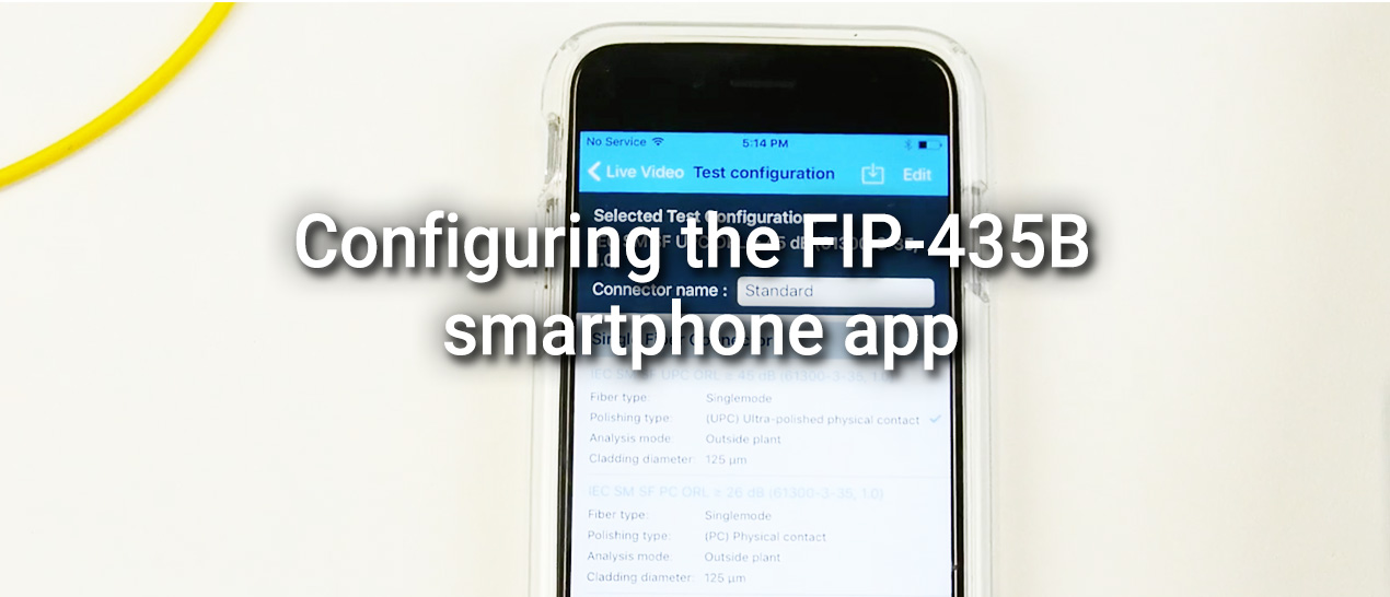 Configuring the FIP-435B smartphone app 