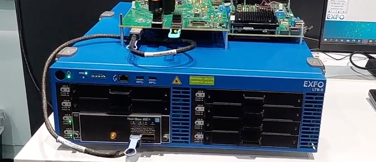 800G ETC interoperability demo by Microchip and EXFO