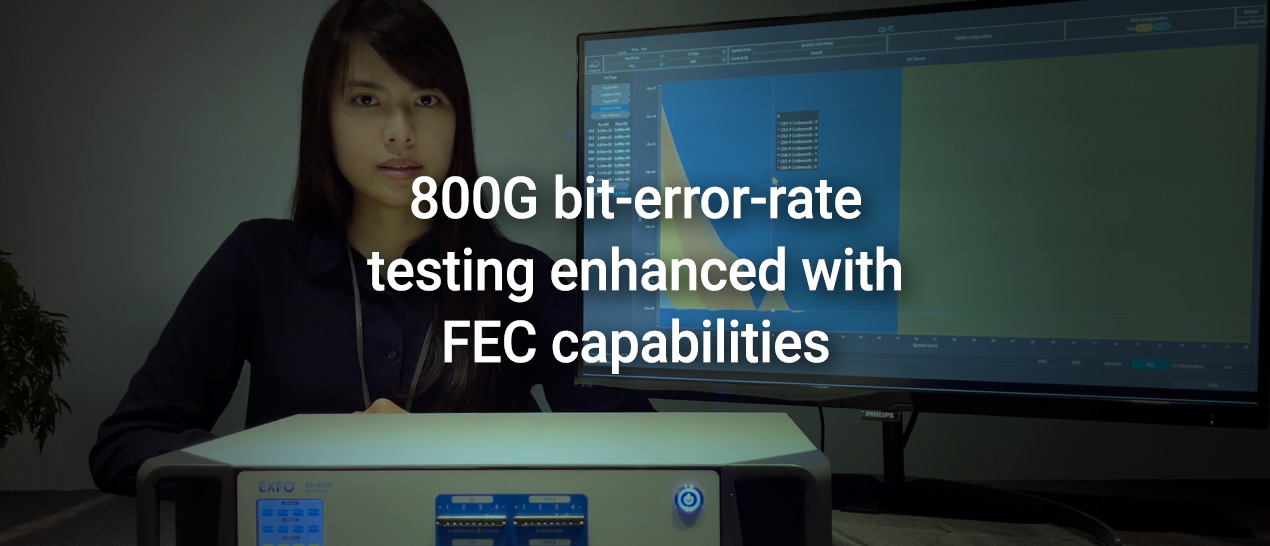 800G bit-error-rate testing enhanced with FEC capabilities