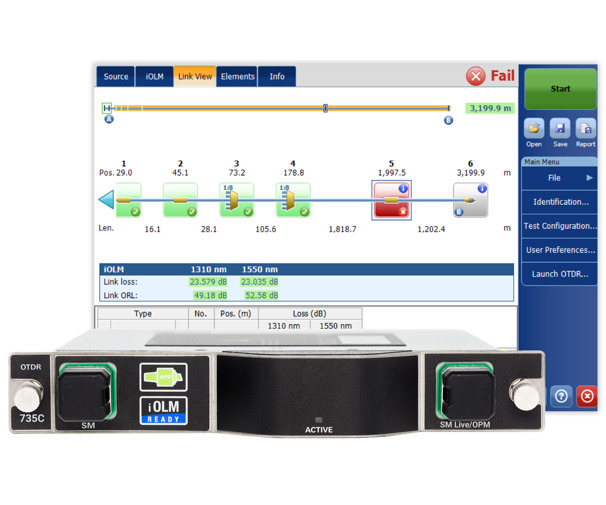 FTBx-735C - metro/PON FTTx/MDU OTDR