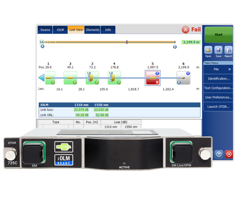 FTBx-735C - metro/PON FTTx/MDU OTDR
