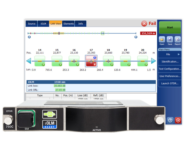 FTBx-750C - metro/longhaul OTDR