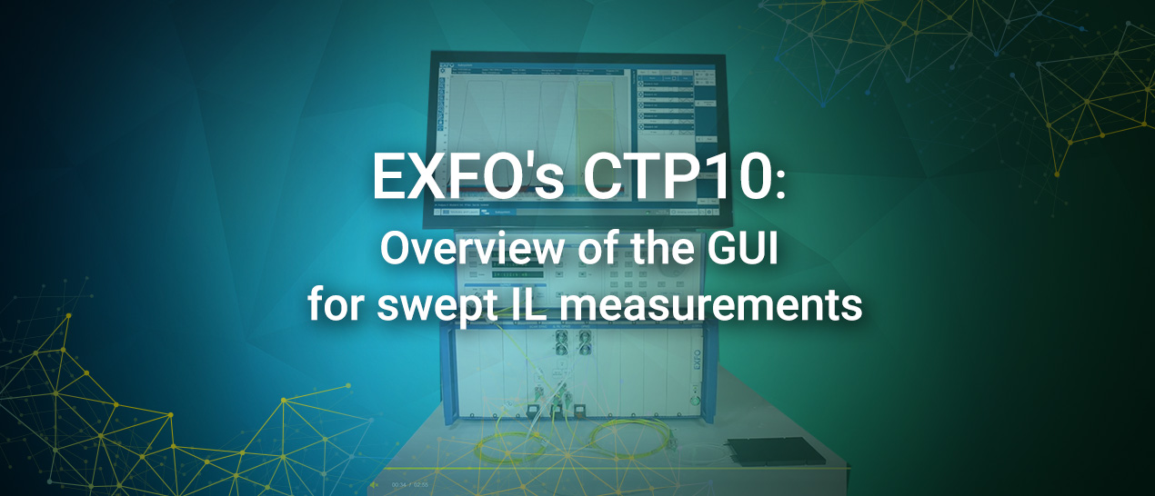 EXFO's CTP10: Overview of the GUI for swept IL-PDL measurements